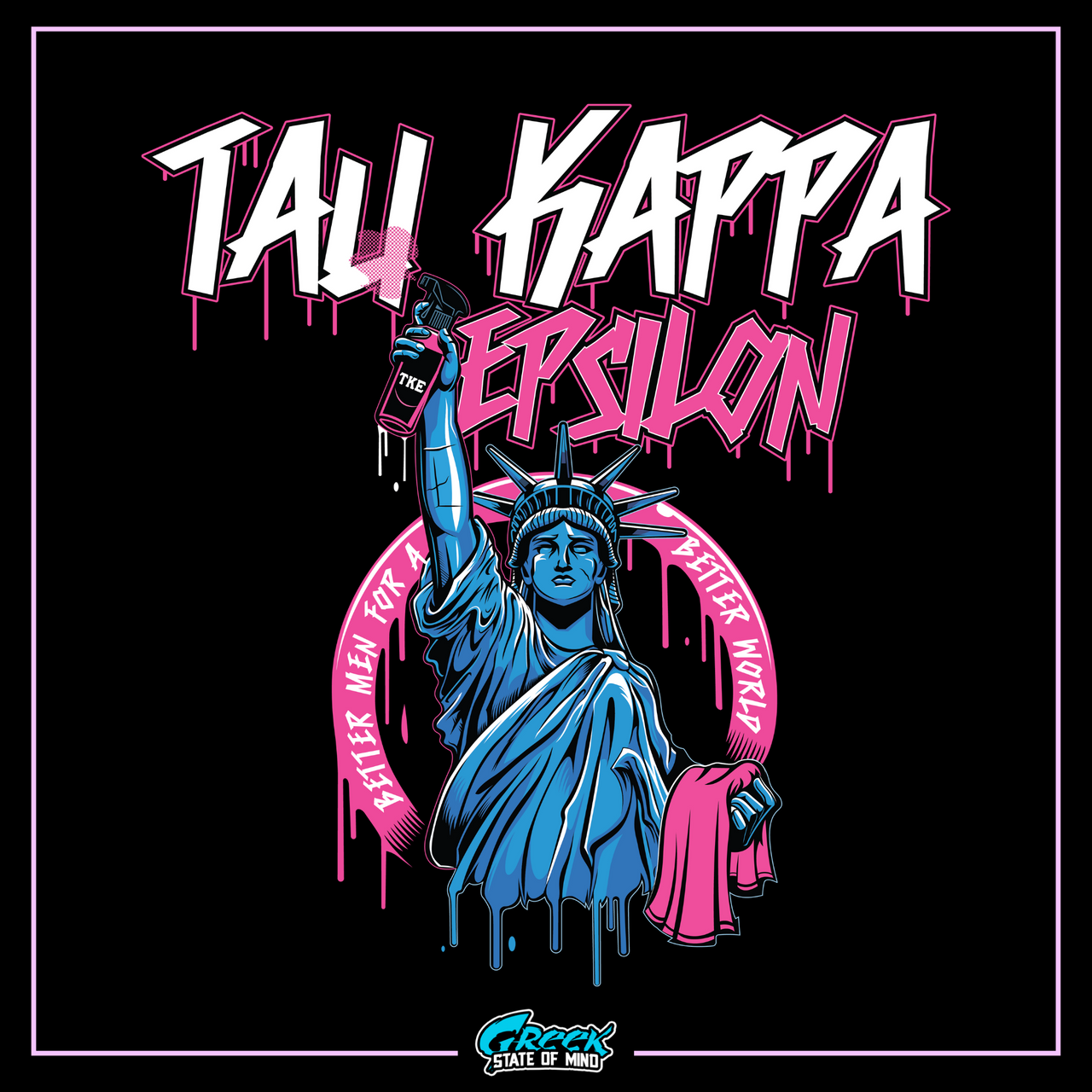 Tau Kappa Epsilon Graphic T-Shirt | Liberty Rebel | TKE Clothing and Merchandise design 