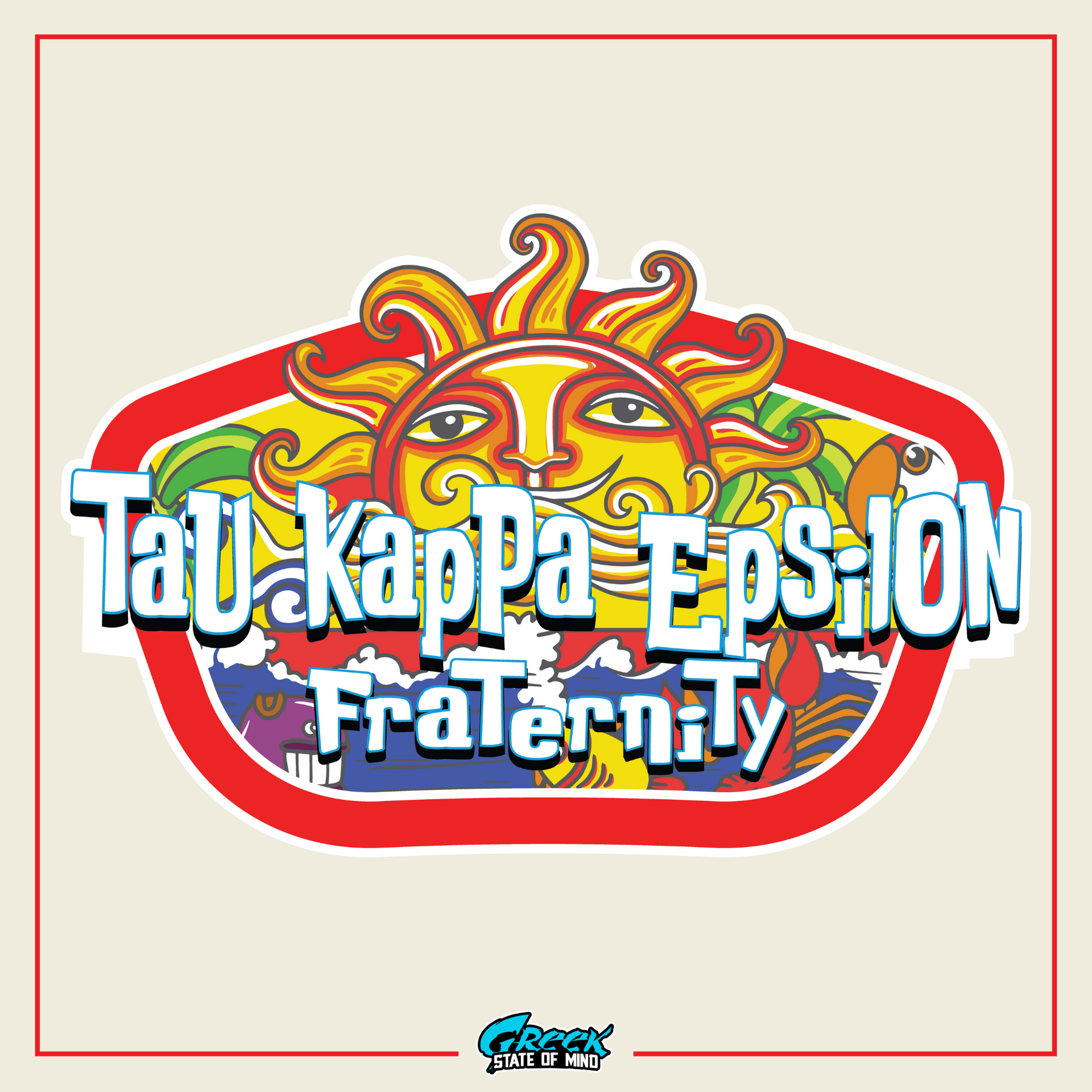Tau Kappa Epsilon Graphic Crewneck Sweatshirt | Summer Sol | Tau Kappa Epsilon Fraternity design 