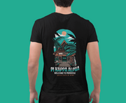 Black Pi Kappa Alpha Graphic T-Shirt | Welcome to Paradise | Pi kappa alpha fraternity shirt model 