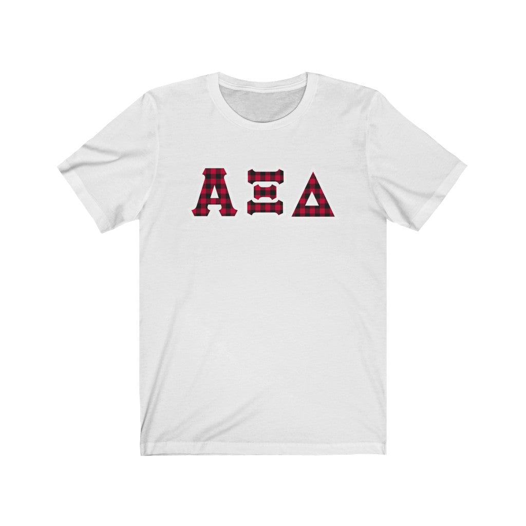 AXiD Printed Letters | Buffalo Plaid T-Shirt
