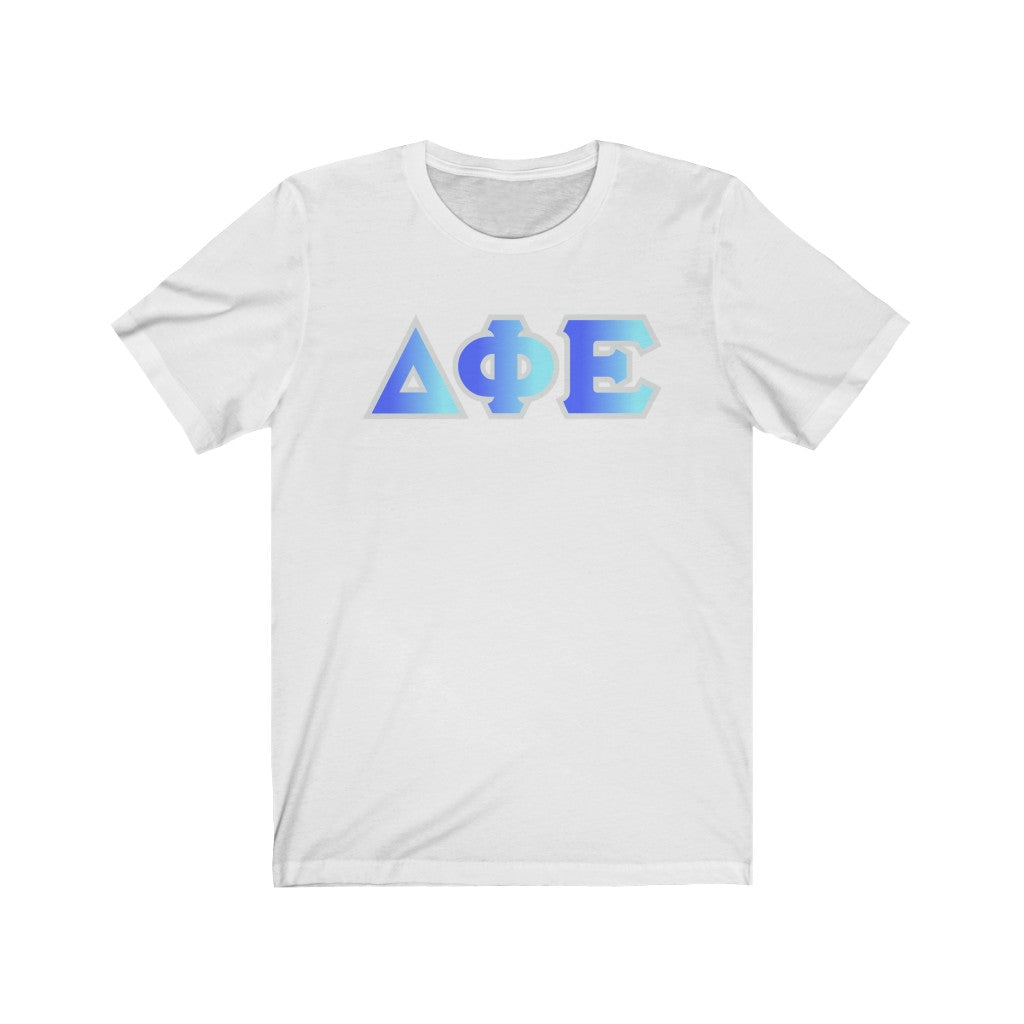 Delta Phi Epsilon Printed Letters | Oceans T-Shirt