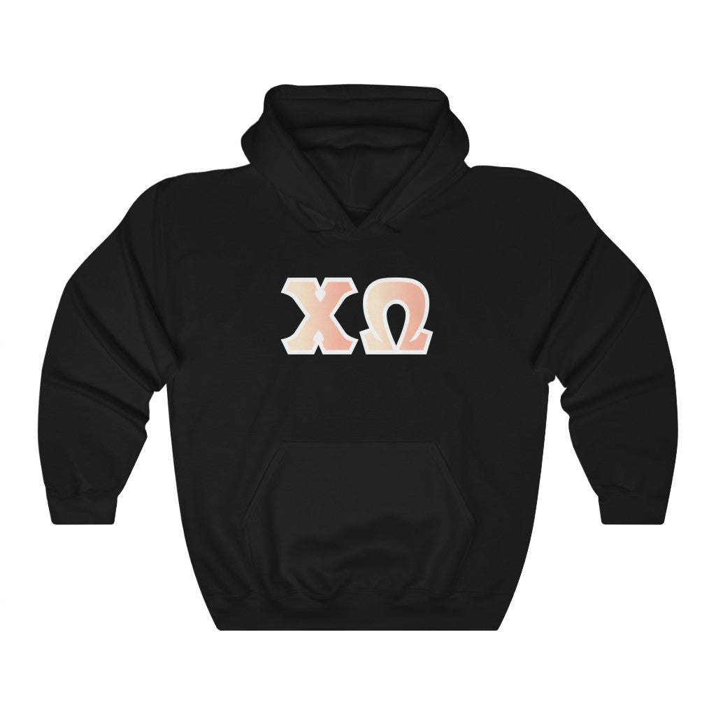 Chi Omega Printed Letters | Sunrise Hoodie