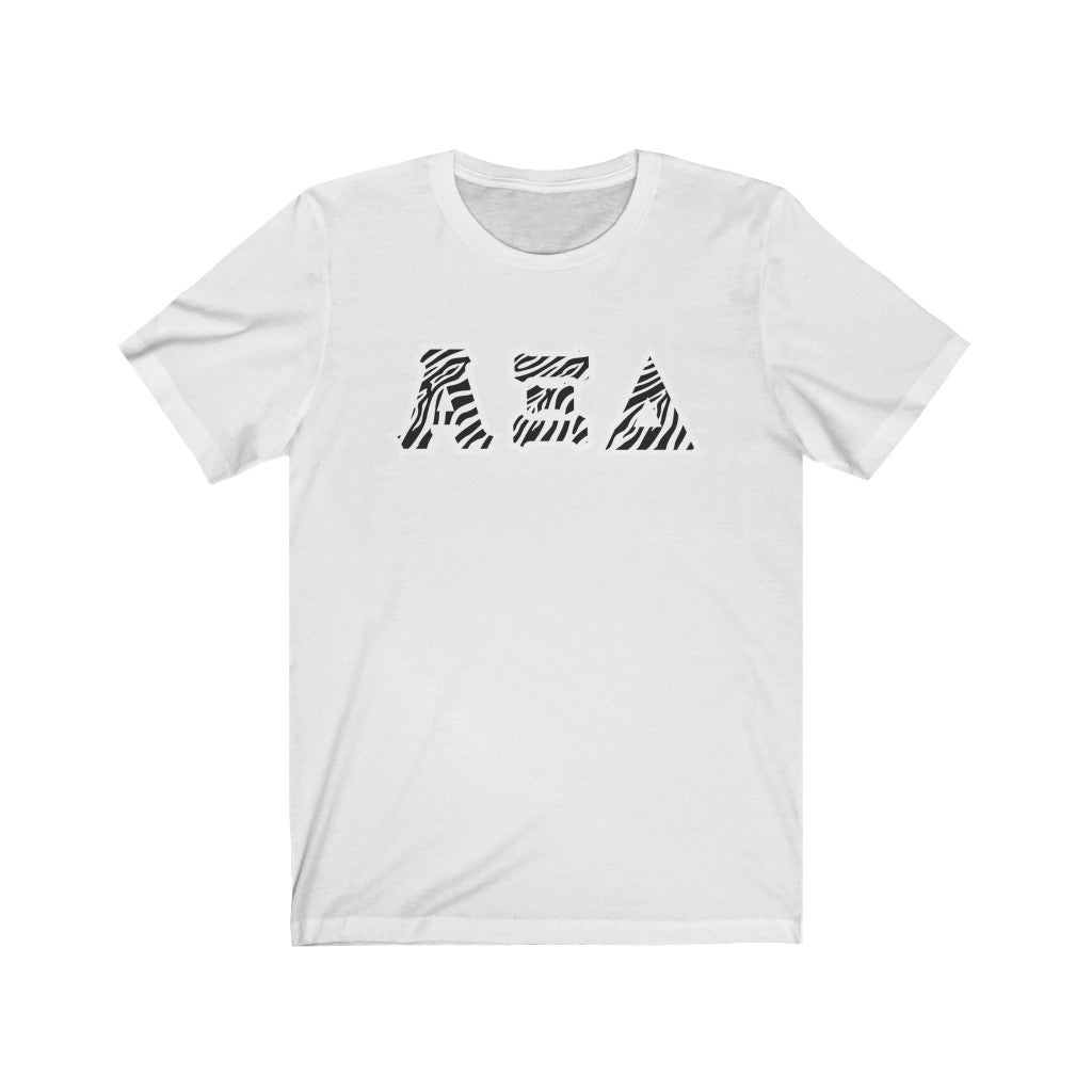 AXiD Printed Letters | Zebra Print T-Shirt
