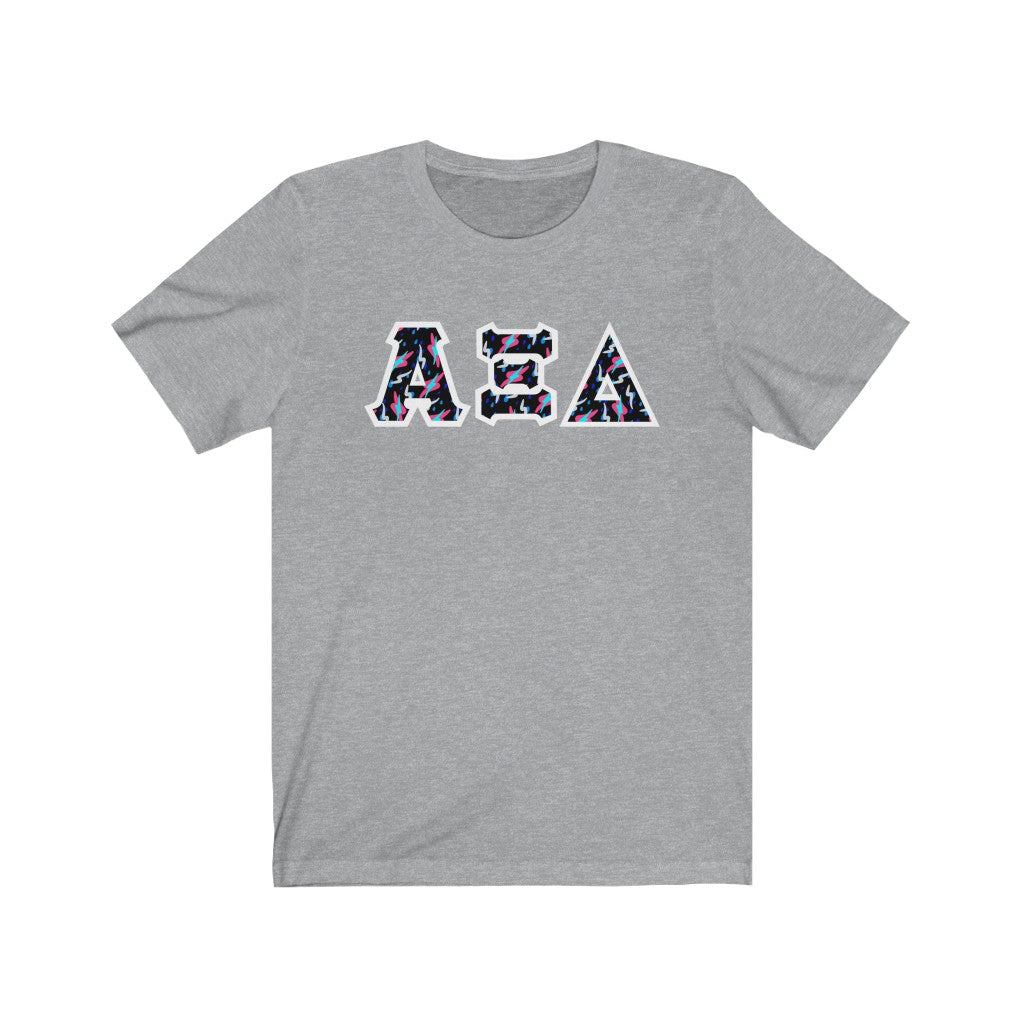 AXiD Printed Letters | Bayside Black T-Shirt