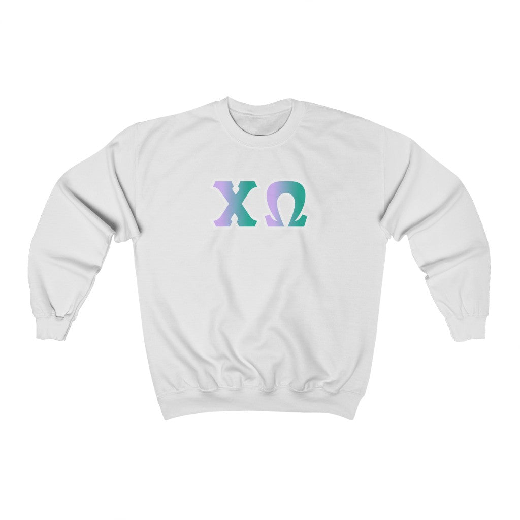 Chi Omega Printed Letters | Antarctica Crewneck