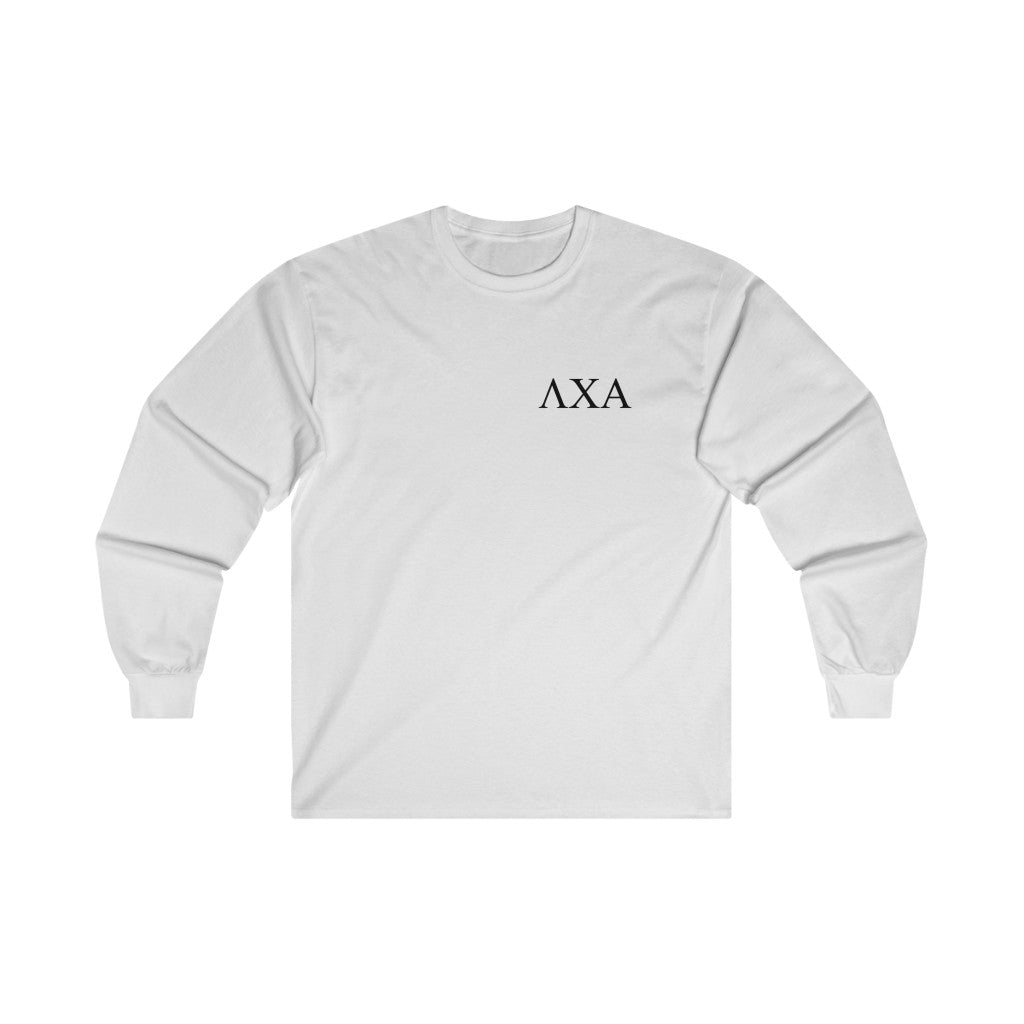 Lambda Chi Alpha Graphic Long Sleeve T-Shirt | Black Letters LC