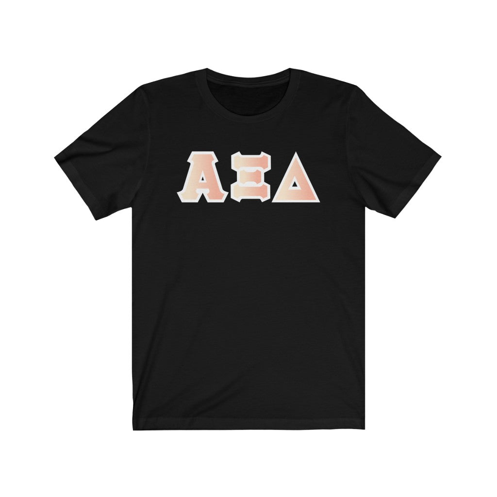 AXiD Printed Letters | Peach Sunrise T-Shirt