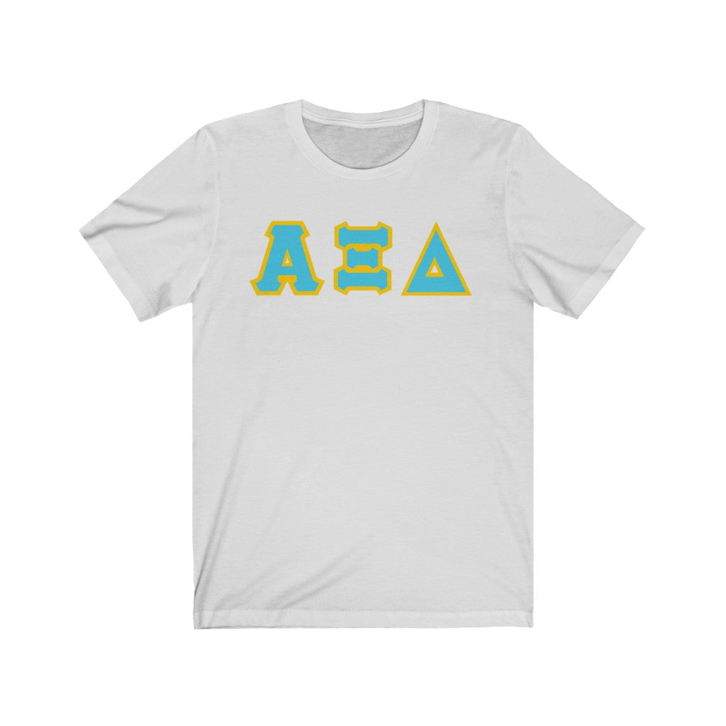 AXiD Printed Letters | Betxi Blue with Gold Border T-Shirt