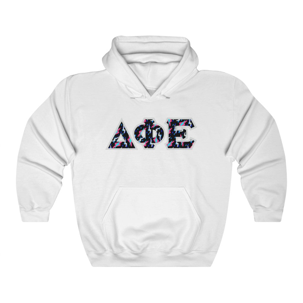 DPhiE Printed Letters | Bayside Black Hoodie