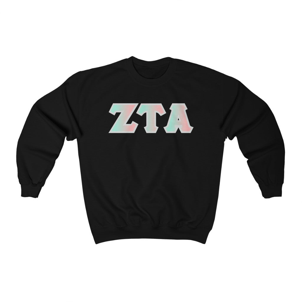 Zeta Tau Alpha Printed Letters | Dreams Crewneck