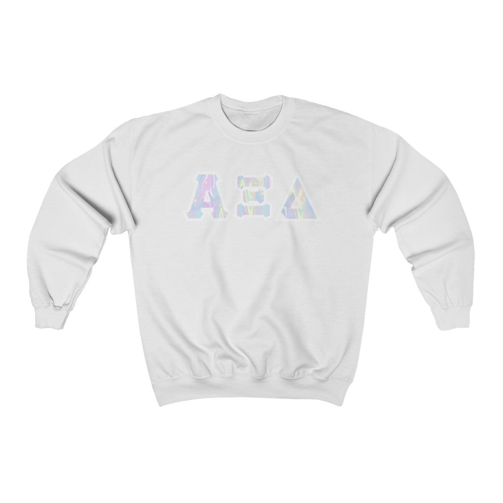 AXiD Printed Letters | Pastel Tie-Dye Crewneck