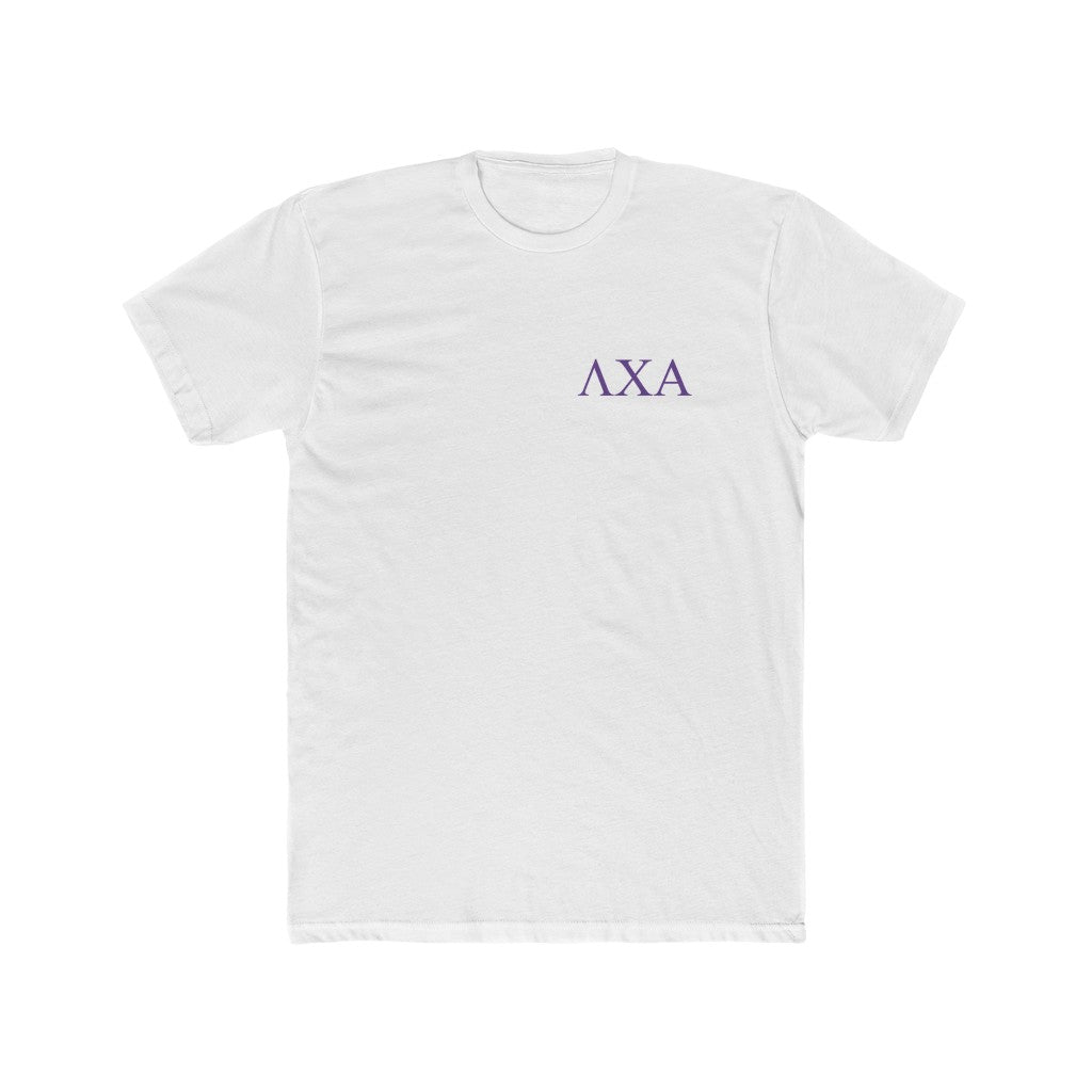 Lambda Chi Alpha Graphic T-Shirt | Purple Letters LC