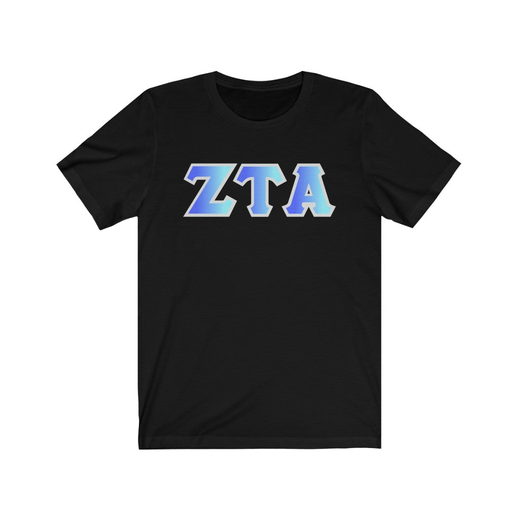 Zeta Tau Alpha Printed Letters | Oceans T-Shirt