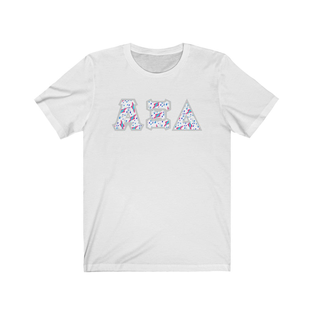 AXiD Printed Letters | Bayside White T-Shirt