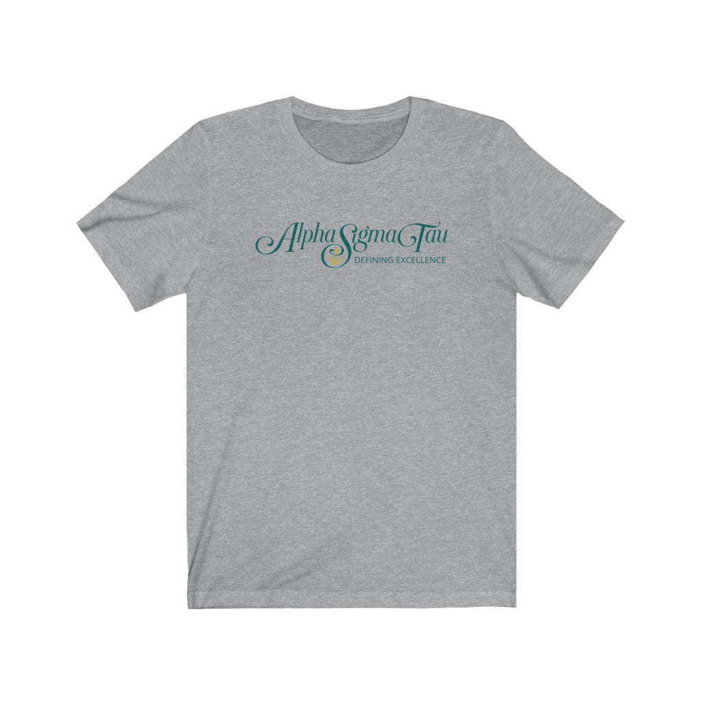 Alpha Sigma Tau Graphic T-Shirt | Defining Excellence Logo