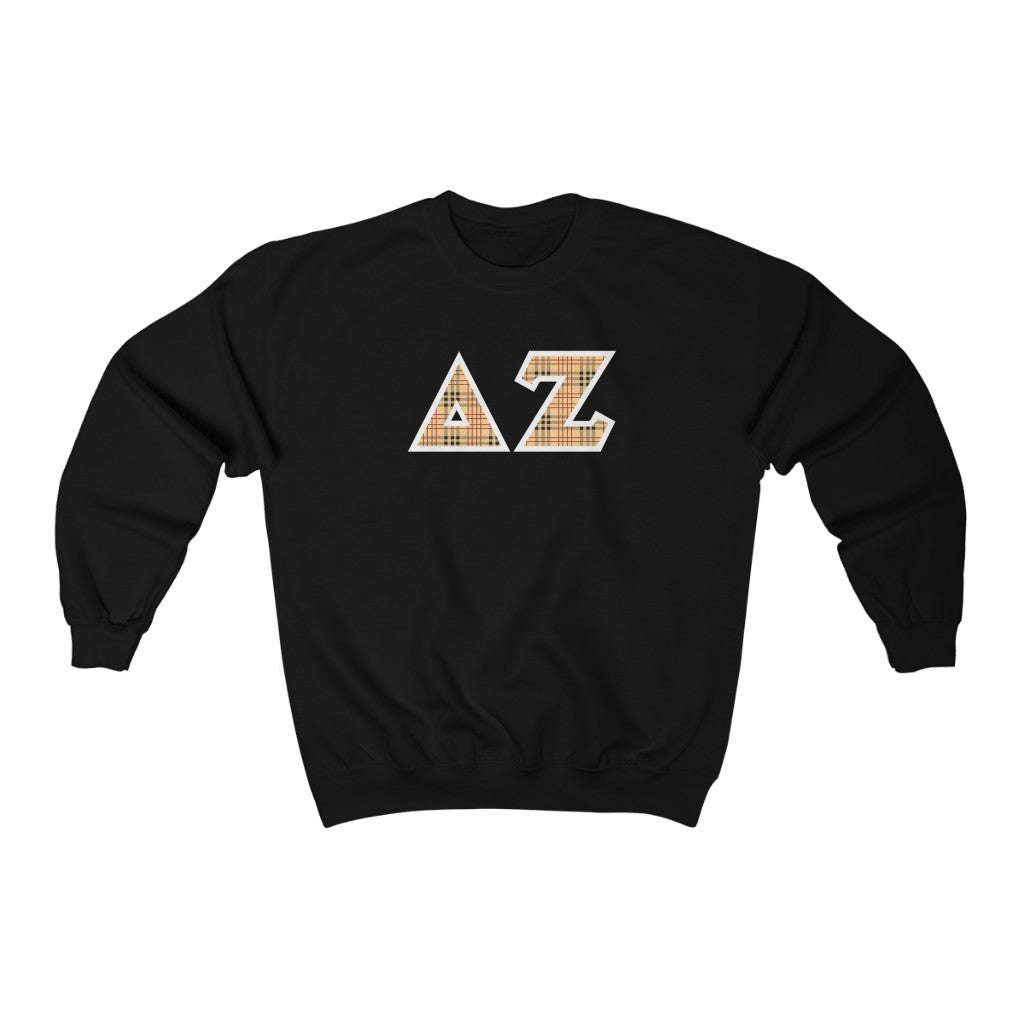 Delta Zeta Printed Letters | Burbery Crewneck