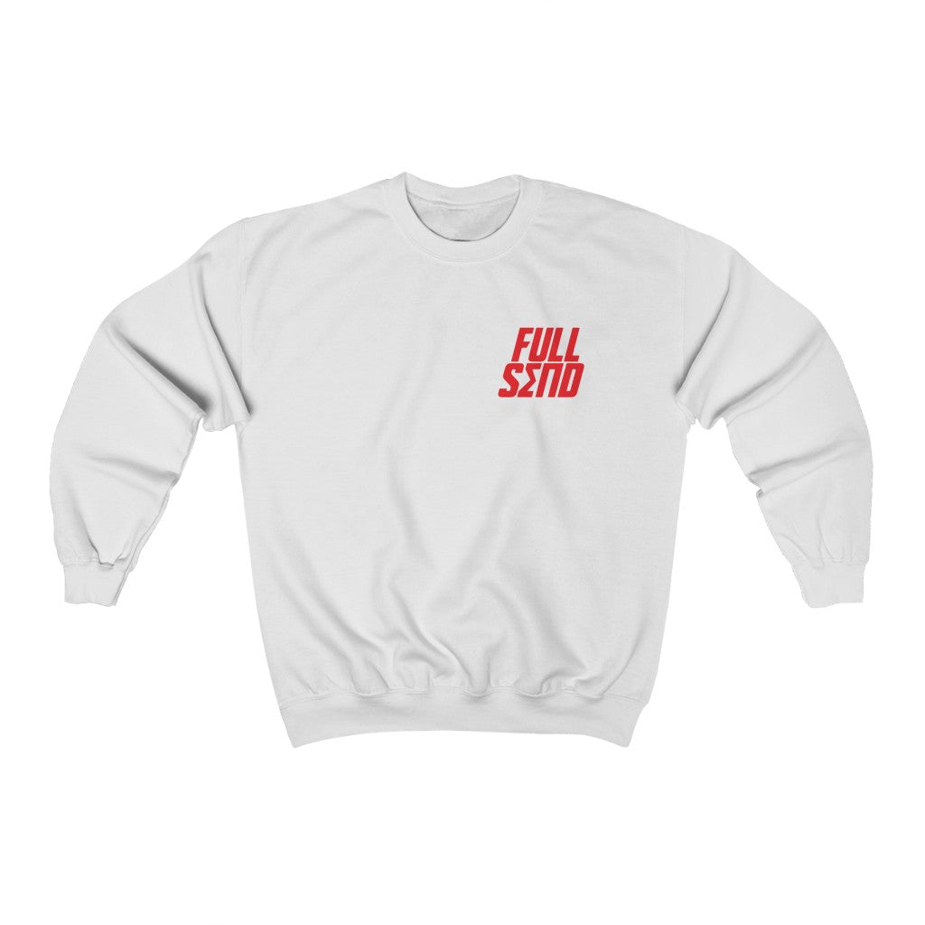 Sigma Pi Red Full Send Graphic Crewneck Sweatshirt