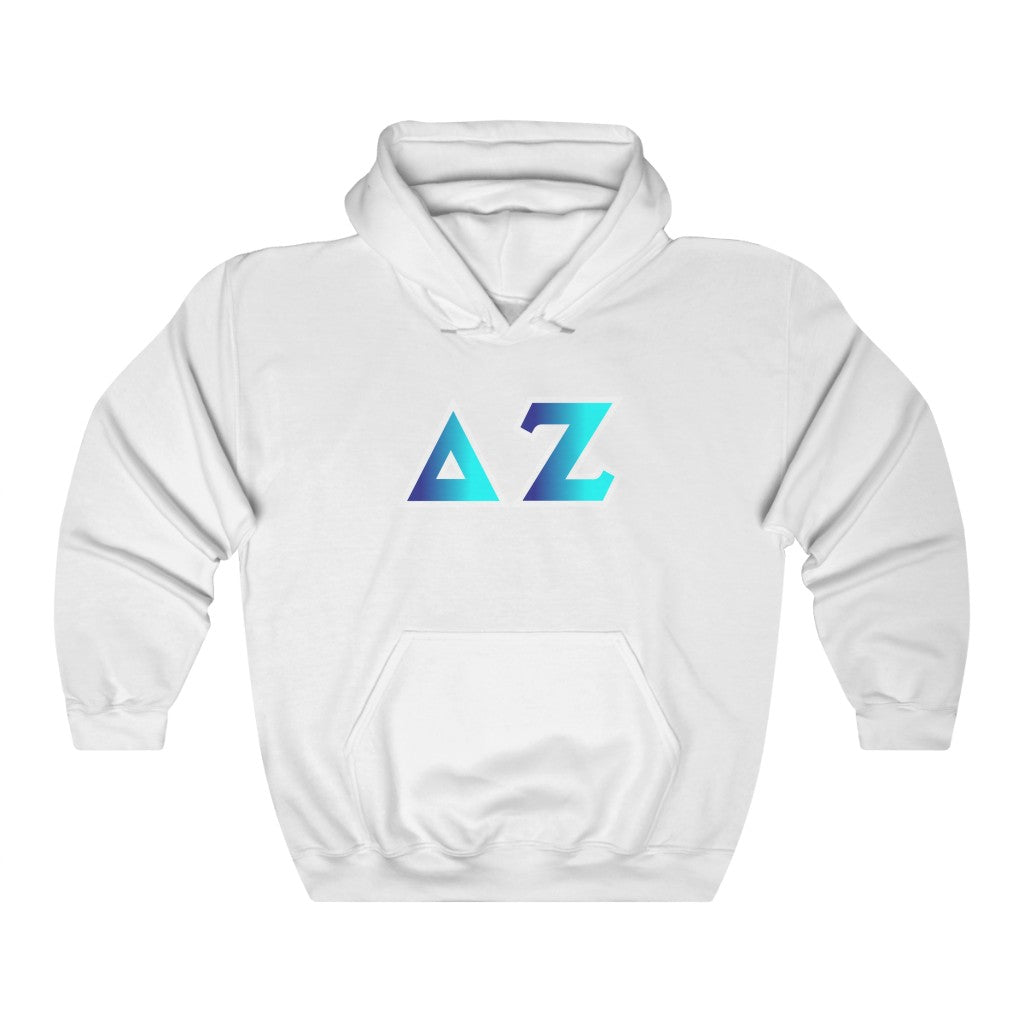 Delta Zeta Printed Letters | Oceans Hoodie