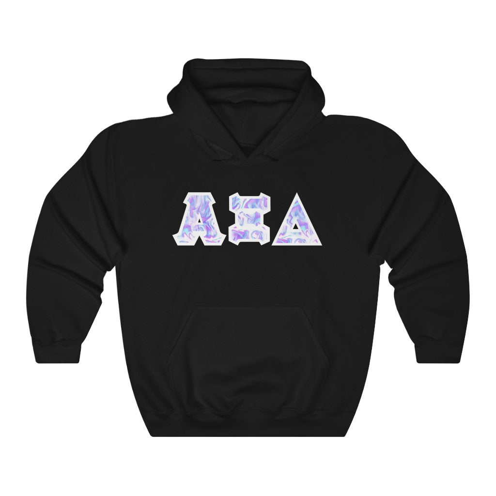 AXiD Printed Letters | Cotton Candy Tie-Dye Hoodie