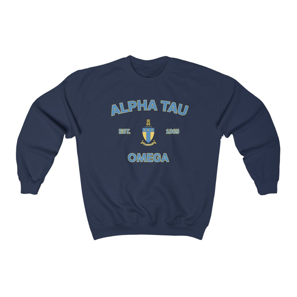 Alpha Tau Omega Graphic Crewneck Sweatshirt | ATO Classic