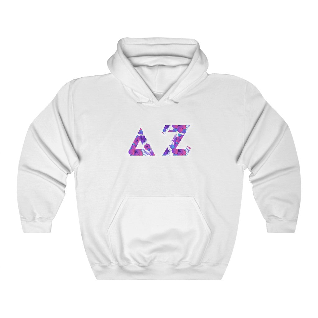 Delta Zeta Printed Letters | Flora Hoodie