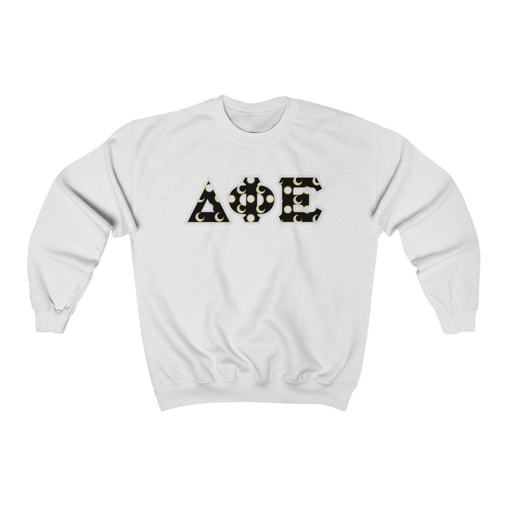 DPhiE Printed Letters | Sun and Moon Crewneck