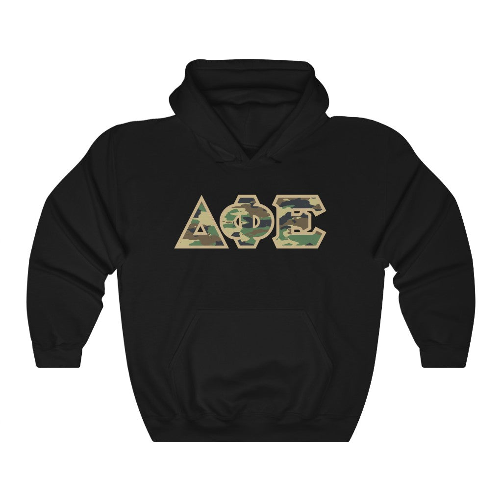 DPhiE Printed Letters | Camouflage Hoodie