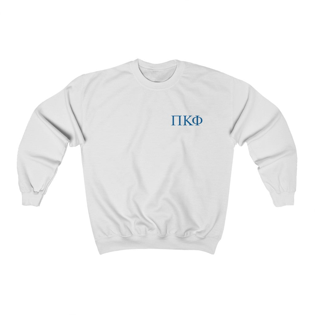 Pi Kappa Phi Graphic Crewneck Sweatshirt | Blue Greek Letter LC