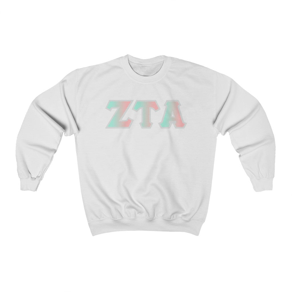Zeta Tau Alpha Printed Letters | Dreams Crewneck