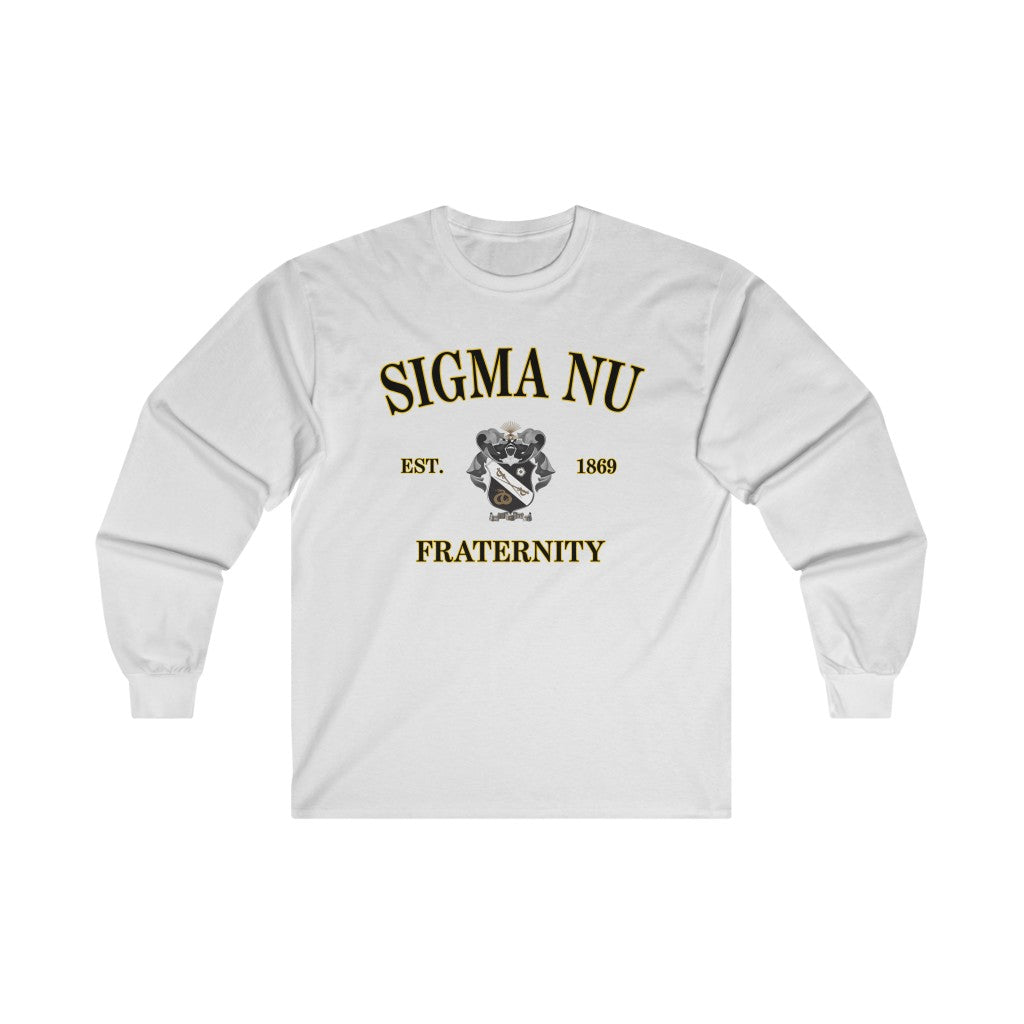 Sigma Nu Graphic Long Sleeve T-Shirt | Campus Original