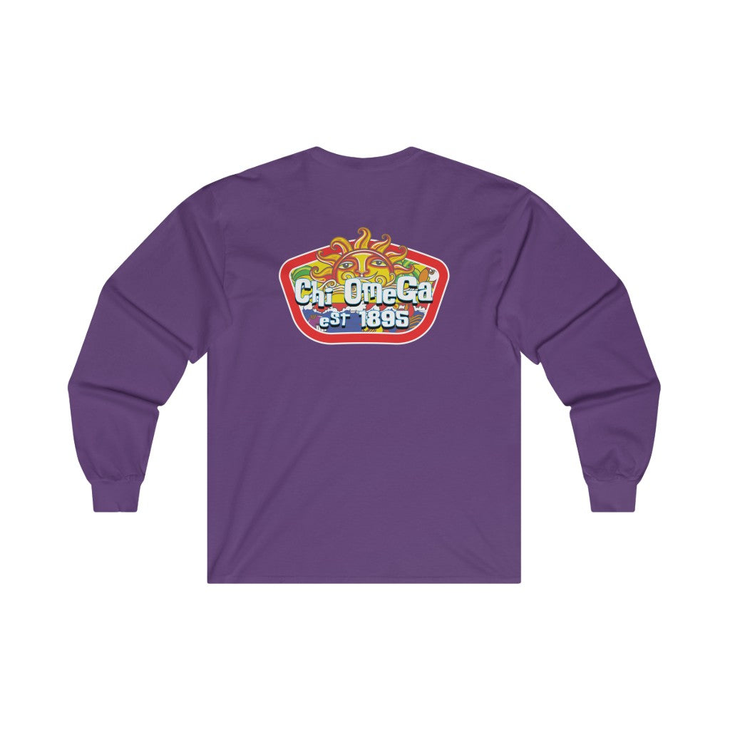 Chi Omega Graphic Long Sleeve | Summer Sol
