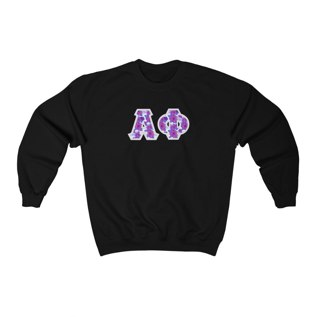 Alpha Phi Printed Letters | Flora Crewneck